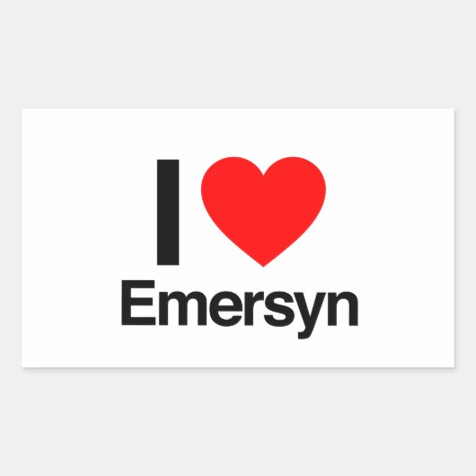 エマーシンが大好き 長方形シール (正面)
