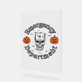 エマージェンシーデパートメントルームErナーススケルトンハロ アクリルサイン (傾斜)