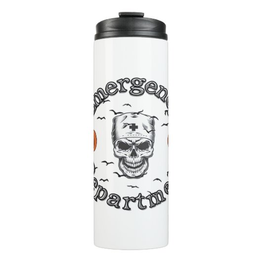 エマージェンシーデパートメントルームErナーススケルトンハロ タンブラー (正面)