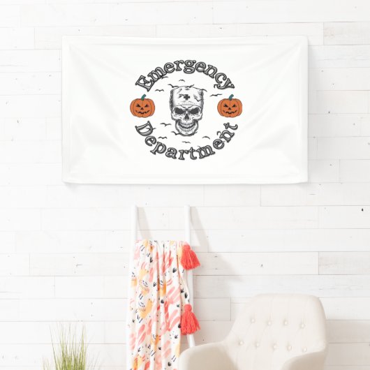 エマージェンシーデパートメントルームErナーススケルトンハロ 横断幕 (インサイチュ)