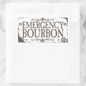 エマージェンシーブーズシール – Bourbon 長方形シール (バッグ)