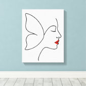 エマージング翼 – 隠しバタフライヒーリングポートレート キャンバスプリント (インサイチュ (ウッドフロア))