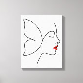 エマージング翼 – 隠しバタフライヒーリングポートレート キャンバスプリント (正面)
