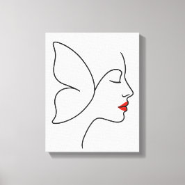 エマージング翼 – 隠しバタフライヒーリングポートレート キャンバスプリント