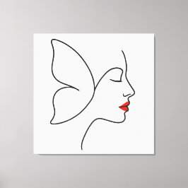 エマージング翼 – 隠しバタフライヒーリングポートレート キャンバスプリント