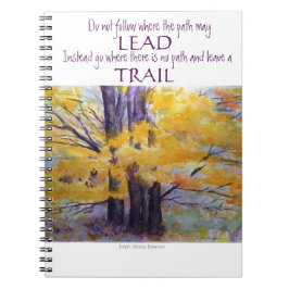 エマーソンのインスピレーションの水彩画の芸術の螺線形ノート ノートブック