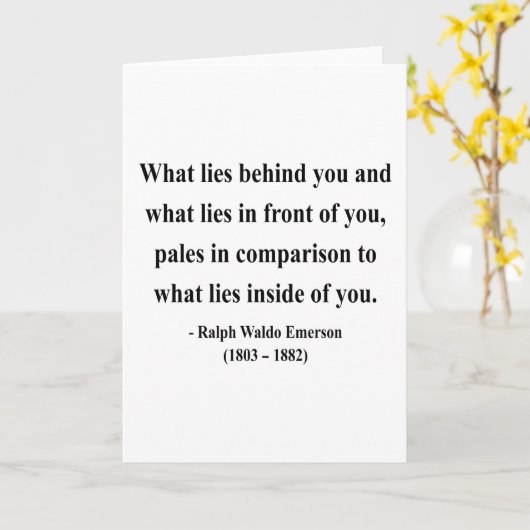 エマーソンの引用文2a カード (黄色い花)