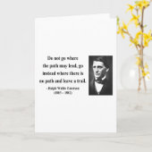 エマーソンの引用文3b カード (黄色い花)