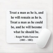 エマーソンの引用文9a マウスパッド (マウス)