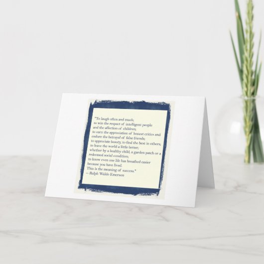エマーソンの引用文 カード (正面)