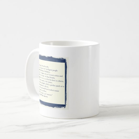 エマーソンの引用文 コーヒーマグカップ (正面左)