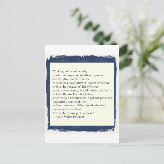 エマーソンの引用文 ポストカード (スタンド正面)