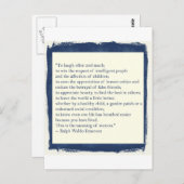 エマーソンの引用文 ポストカード (正面/裏面)