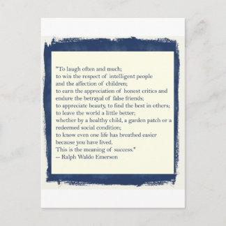 エマーソンの引用文 ポストカード