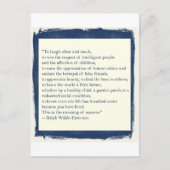 エマーソンの引用文 ポストカード (正面)