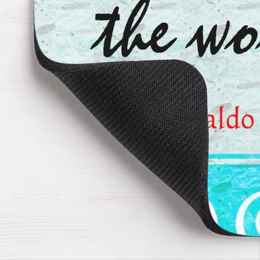 エマーソンの意欲を起こさせる引用文のマウスパッド マウスパッド (コーナー)