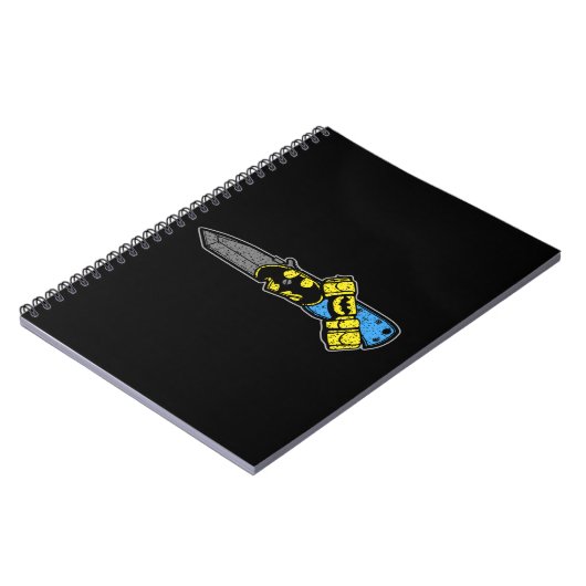 エマーソンナイフCQC-7こうもりユーティリティナイフTシャツト ノートブック (左側)