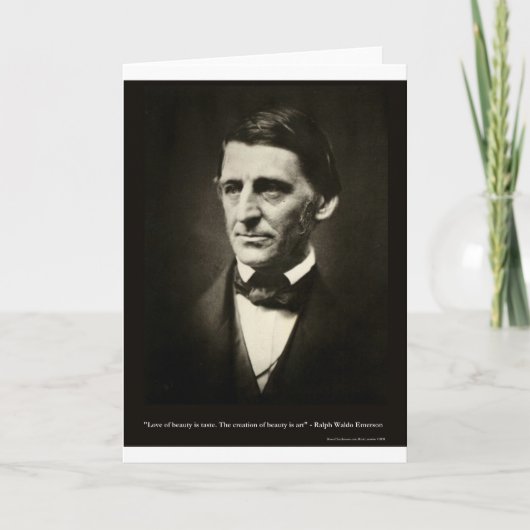 エマーソンラブ美しいの味愛引用文ギフト カード (正面)