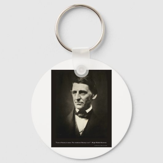 エマーソンラブ美しいの味愛引用文ギフト キーホルダー (正面)