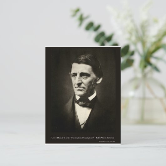 エマーソンラブ美しいの味愛引用文ギフト ポストカード (スタンド正面)