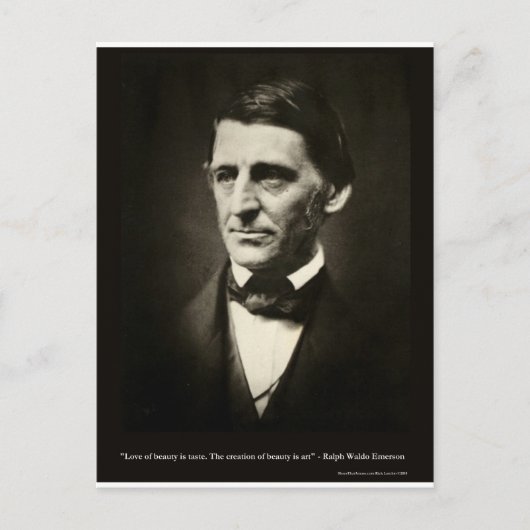 エマーソンラブ美しいの味愛引用文ギフト ポストカード (正面)