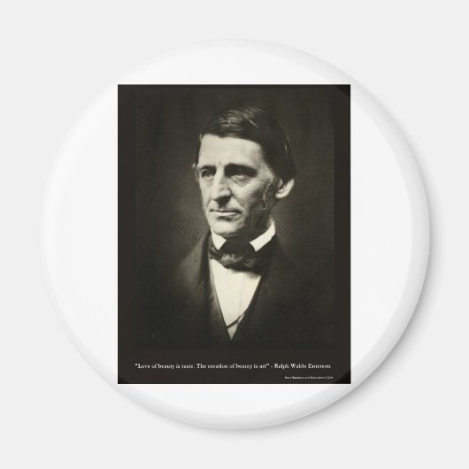 エマーソンラブ美しいの味愛引用文ギフト マグネット (正面)