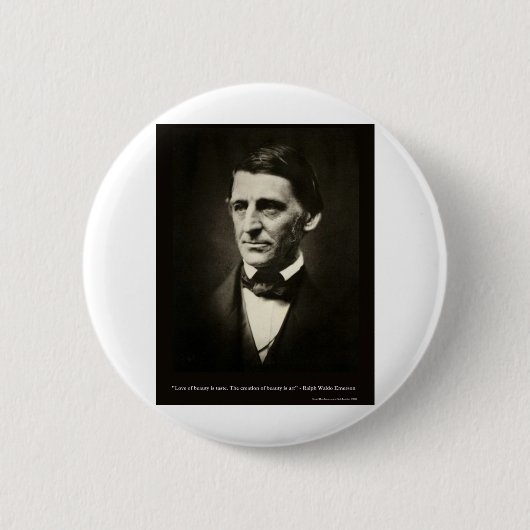 エマーソンラブ美しいの味愛引用文ギフト 缶バッジ (正面)