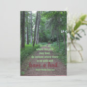 エマーソン引用文卒業カード カード (スタンド正面)