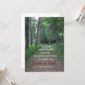 エマーソン引用文卒業カード カード (正面/裏面インサイチュ)