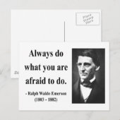 エマーソン引用文10b ポストカード (正面/裏面)