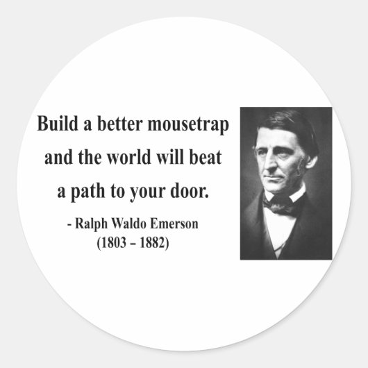 エマーソン引用文15b ラウンドシール (正面)