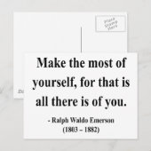 エマーソン引用文6a ポストカード (正面/裏面)