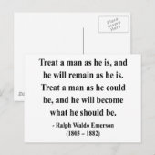 エマーソン引用文9a ポストカード (正面/裏面)