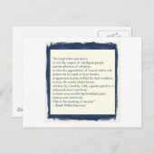 エマーソン引用文 ポストカード (正面/裏面)