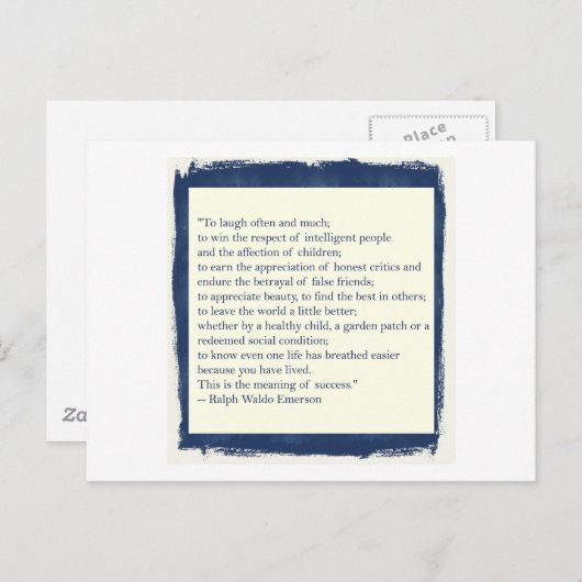 エマーソン引用文 ポストカード (正面/裏面)