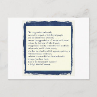 エマーソン引用文 ポストカード
