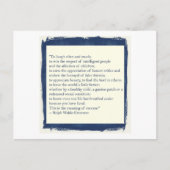 エマーソン引用文 ポストカード (正面)