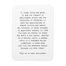 エマーソン感動的引用文冷蔵庫用マグネットの成功 マグネット