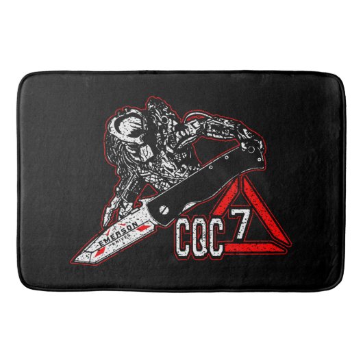 エマーソン・ナイフCQC-7プレデターホワイト・ゴルフ・タオル・プラ バスマット (正面)