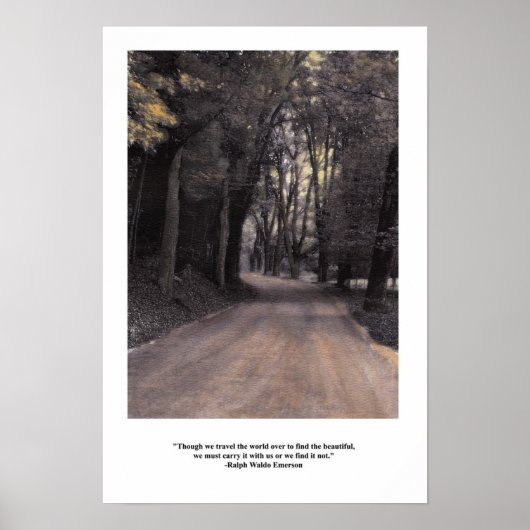 エマーソ運ン美しいイン引用文 ポスター (正面)