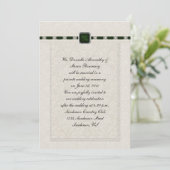 エマールドリボン&レースポ結婚ストズ 招待状 (スタンド正面)