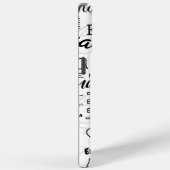 エマ名前をカスタムする白黒 Case-Mate iPhoneケース (裏面 / 右)