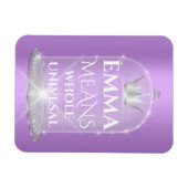 エマ名意味ブライダル誕生日ギフトマグネット マグネット (横)