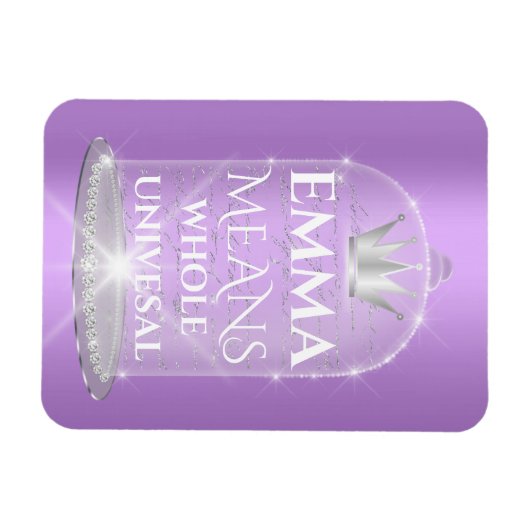 エマ名意味ブライダル誕生日ギフトマグネット マグネット (横)