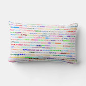 エマ文字デザインII腰枕 ランバークッション (裏面)