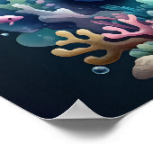 エマ海子供部屋ウォールアート水中海獣 ポスター (角)