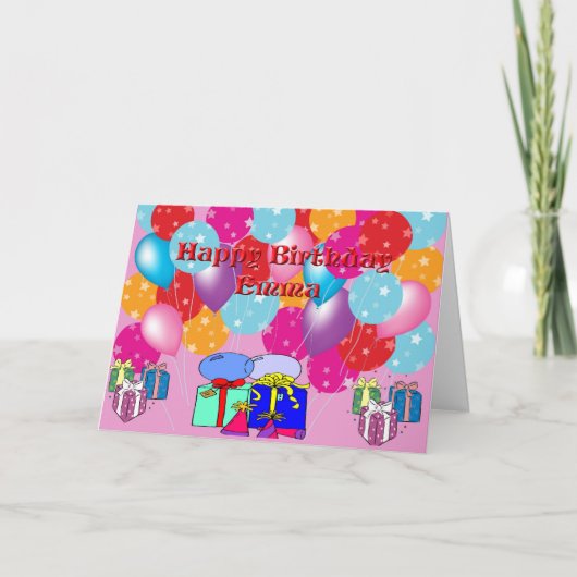 エマ誕生日カード カード (正面)