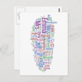 エマ語クラウド ポストカード (正面/裏面)