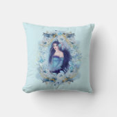 エマ・エンジェルと花オーナメント クッション (正面)