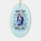 エマ・エンジェルと花オーナメント セラミックオーナメント (左)